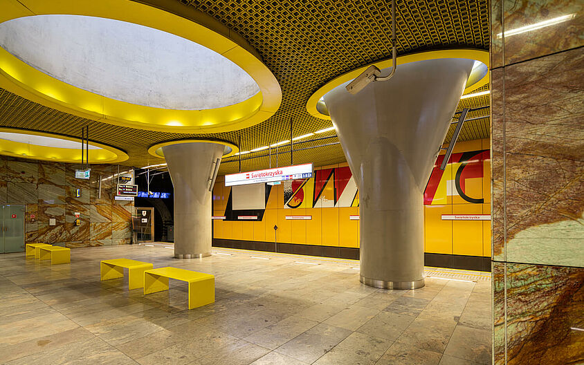 Öffentlicher Verkehr mit Wohlfühlcharakter – Metro Warschau