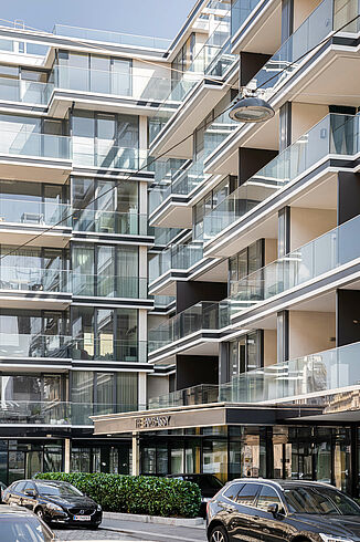 Eingangsbereich von The Ambassy in Wien.