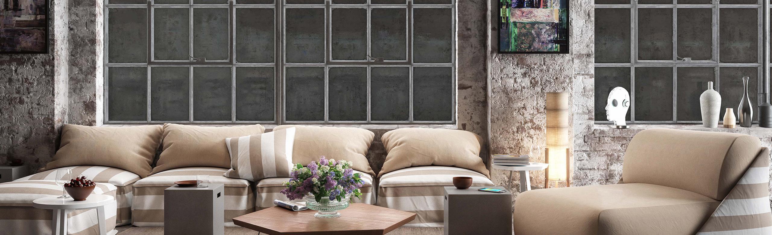 Altbauwohnung mit Loftcharakter und Holzfußboden.