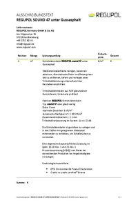 REGUPOL sound 47 unter Gussasphalt