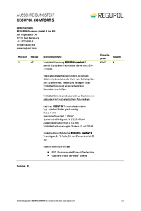 REGUPOL comfort 5 auf Betondecke unter Zementestrich