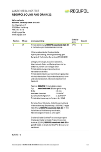REGUPOL sound and drain 22 mit Holzdielenkonstruktion