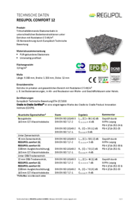 REGUPOL comfort 12 auf Massivholzdecke