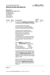 REGUPOL sound and drain 22 mit Buzon Stelzlagern und Holzdielen