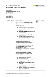 REGUFOAM vibration 300plus