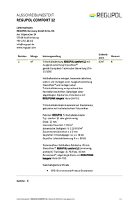 REGUPOL comfort 12 mit Glascofloor auf Holzbalkendecke unter Renoscreed und abgehängter Unterdecke