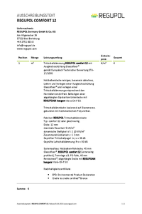 REGUPOL comfort 12 mit Glascofloor auf Holzbalkendecke unter Renoscreed und abgehängter Unterdecke