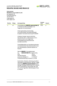 REGUPOL sound and drain 22 mit Buzon Stelzlagern, Alu-Tragprofilen und Keramikfliesen