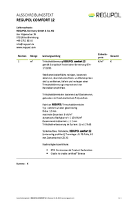 REGUPOL comfort 12 auf Betondecke unter Zementestrich