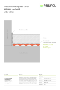 REGUPOL comfort 12 unter Zementestrich