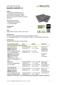 REGUPOL comfort 12 auf Holzbalkendecke