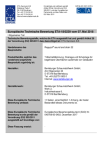 REGUPOL sound and drain 22 ETA-18/0239