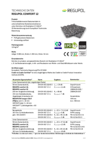 REGUPOL comfort 12 auf Holzbalkendecke