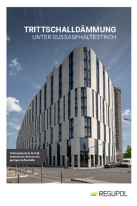 Trittschalldämmung unter Gussasphaltestrich