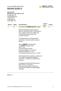 REGUPOL sound 17 (1-lagig)