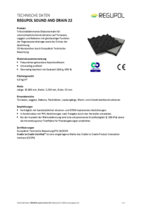 REGUPOL sound and drain